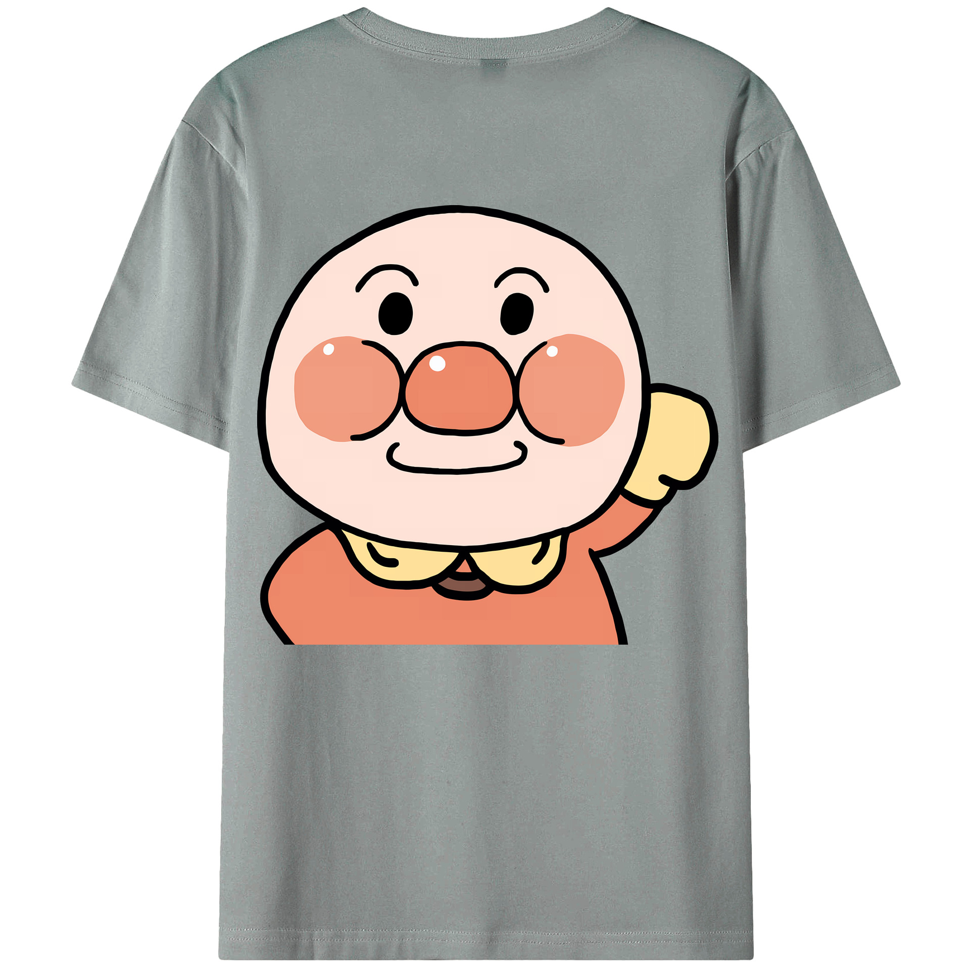 （画像用） アンパンマン Anpanman 綿100％ メンズ半袖Tシャツ（バックプリント） 通気性